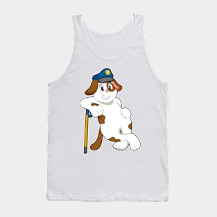 Dog Police officer Police hat Tank Top